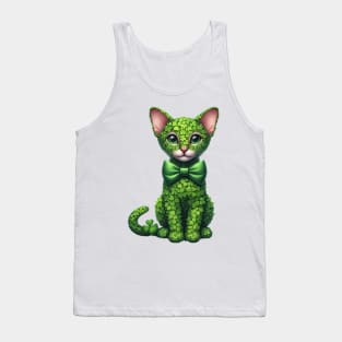 Clover Oriental Shorthair Cat St Patricks Day Tank Top